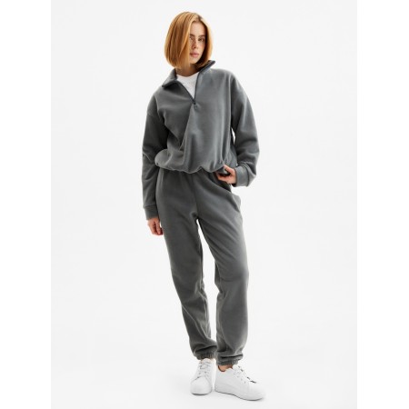 Women's costume (anorax and trousers) minku: Fleece Soft, graphite color, pr 42-3