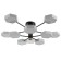Chandelier 1318/10wt LED 240W 3000-6000K white 87x90x25 cm Bayerlux