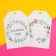 Floristic nameplate "Create", set 6 pcs., 7 x 5 cm