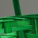 Wicker basket, d21 x 10/34 cm, green, bamboo