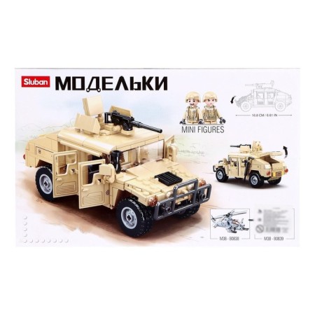 Конструктор Модельки «Боевой джип», 265 деталей-3