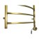 Domoterm electric heated towel rail "Calipso", 500 x 700 mm, 7 crossbars, lion, bronze