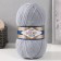 Yarn "Angora Real 40" 60% acrylic, 40% wool 430m/100g (21 gray)