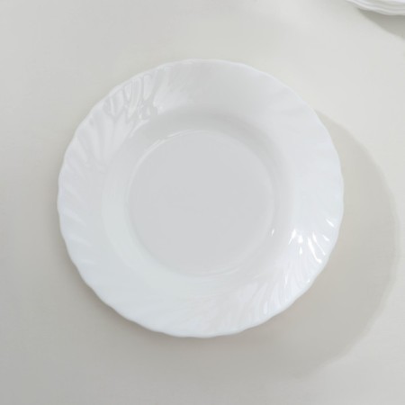 A set of soup plates Luminarc Trianon, 650 ml, d = 22 cm, glass ceramics, 6 pcs, white color-2