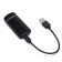 Electronic lighter "man with a capital letter m", spiral, USB, 3 x 7.3 cm, black