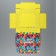 Gift folding box, packaging, "Happy Birthday", 16.5 x 16.5 x 5 cm