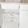 Shelf under the sink sliding, 26 × 50 (70) × 38 cm, white color