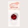 Sequins for "Heart" decor, red color