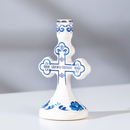 Cross Cross "Gzhel", ceramics-1