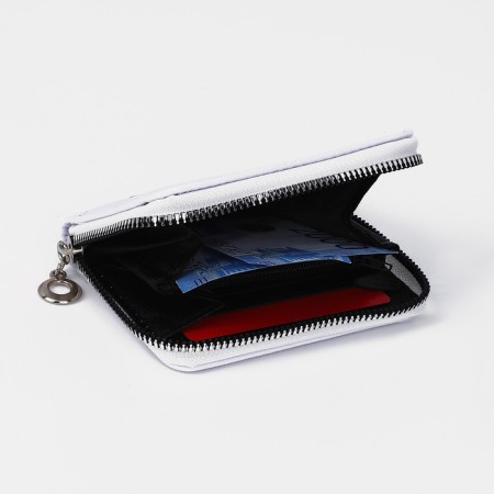 Lightning wallet, card for cards, for coins, white color-1