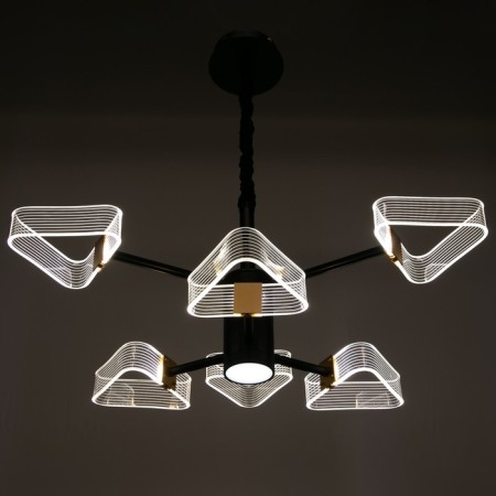 Chandelier 1702/6 LED 124W 3000-6000K black 64x64x50 cm Bayerlux-3