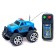 Police jeep, at remote control, works from batteries, mix