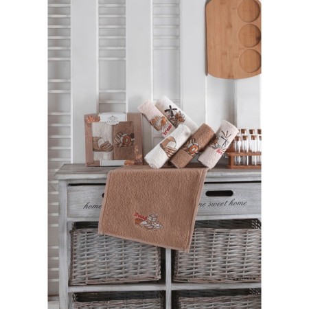 Set of terry napkins Diva Afrodita Ceylin "Bread", size 30x50 cm, 2 pcs-1
