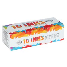 A set of color mascara KOH-I-NOOR, 10 colors in tubes of 20 ml, cardboard packaging