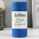 Knitting cord 100% cotton, width 1mm 100m 80g "Blue sapphire" 10x4.2x4.2 cm