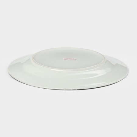 Board ceramic dining share "Cassiopeia", D = 24 cm, black color-2