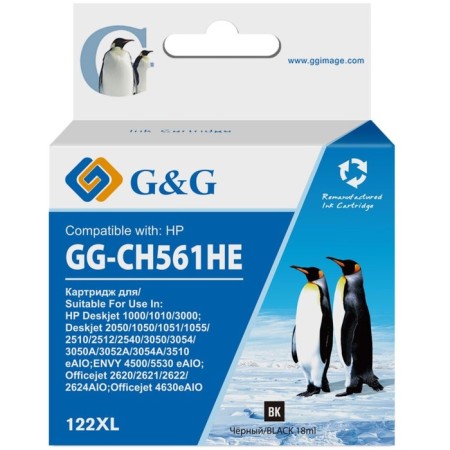 Inkjet cartridge g & g gg-ch561he 122 Black (18ml) for HP DJ 1050A/2050A/3000
