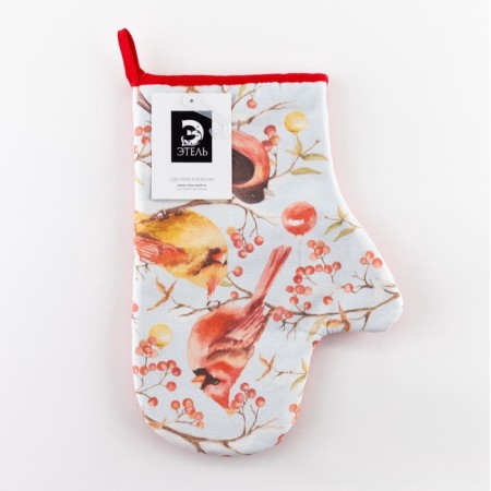 Winter Birds mittenspan 20x28cm, sarzha, 100% cotton, gut 250g/m2-5