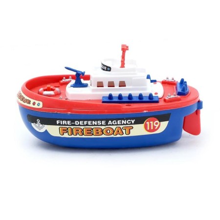 Children's ship "Fire boat", works from batteries, splashes water-1