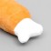 Dog toy "Soft Bone" with a squeak, 19 cm, orange
