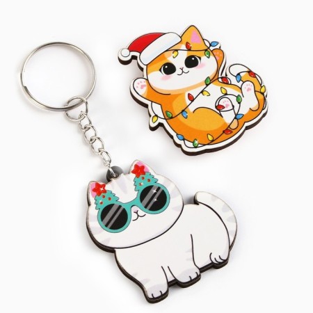 Gift set "Kitty" icon and keychain, 8.3 x 12 cm-3