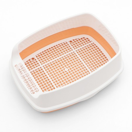 Aisha toilet with high side and net, 45 x 35 x 18.5 cm, orange-4