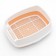 Aisha toilet with high side and net, 45 x 35 x 18.5 cm, orange