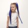 A set of patch curls "Rainbow", straight hair, on a hairpin, 2 pcs, 50 cm, blue color/mix
