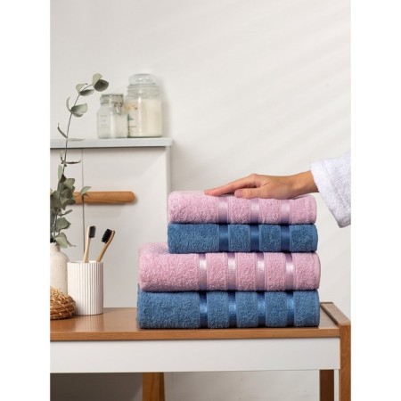 Set of terry towels MIST, size 50x80 cm - 2 pcs, 70x130 cm - 2 pcs