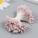 Stamens for flowers "gray-pink" set 360 pcs length 6 cm