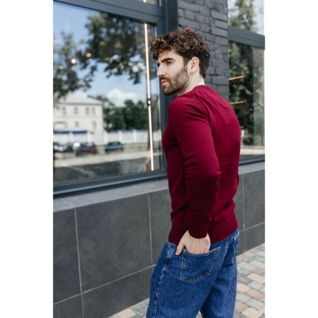 Jumper male ise, size 56, burgundy color-9