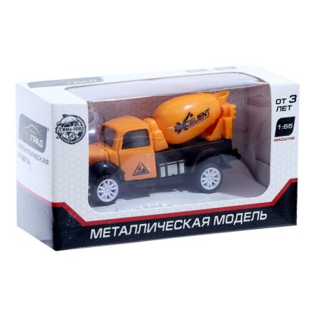 Metal “construction” truck, inertia, mix-6