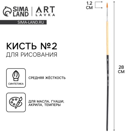 Synthetics Brush Round No. 2