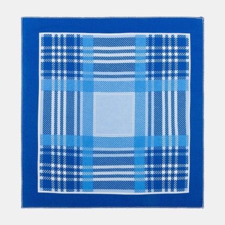 Men's nasal shawls 30*30 cm, (set 12 pcs,) cental blue, Fig. MIX 100% HL-6