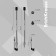 Ballic handle Erich Krause Ultra-20, node-bela 0.7 mm, black ink, letter line 2000 meters