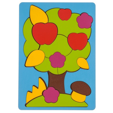 Puzzle "harvest", painted tree-2