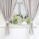 A set of curtains d/kitchen with sequences of Ethel Kitchen, col. Gray, 150x180 cm - 2 pcs