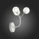 Sconces st. SL376.501.03. Demele. 3x2 W, G4 LED, 350 LM, 15x20 cm, white color