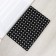 Muddy mud -bearded rug 40 × 60 × 2.2 cm, black color