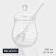 Glass jar for honey and jam Magistro "Winnie", 300 ml, 8 × 14 cm