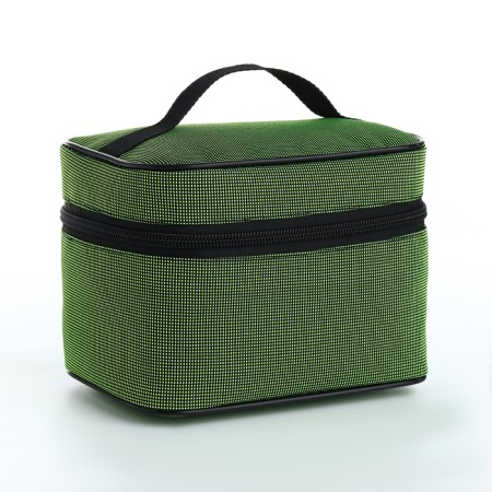 Lightning cosmetic bag, green color