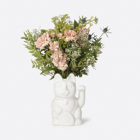DOIY NEKO flowers vase, 20 cm, white color-2
