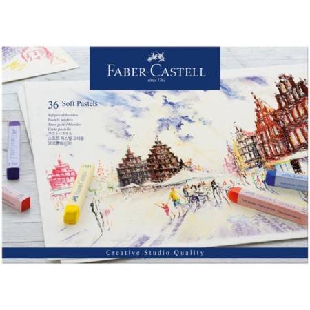 Pastel dry Soft Faber-Castell Gofa, 36 colors