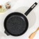 Granite Star pan, d = 24 cm, glass cover, anti -stick coating, black color
