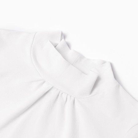 Turtleneck for girls, white color, height 140 cm-1