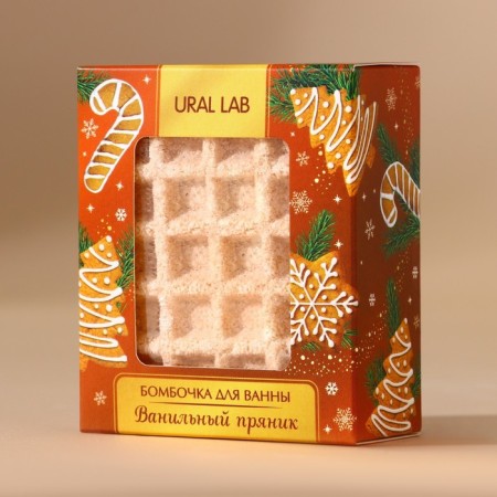 New Year. Bathtub bomb, 140 g, vanilla gingerbread aroma-3