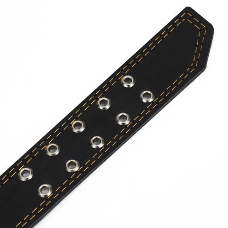 The collar is two-layer leather, 85 x 4.5 cm, Osh 50-70 cm, black-6
