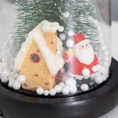 Summer Santa Clab and gingerbread luminaire 1.5W, LED, 3XAAA, Black USB 11x11x21cm-6