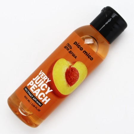 Shower gel with argan extract Very Juicy Peach, 100 ml, peach aroma, Pico Mico-1