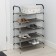 The shoes are universal, 5 shelves, 59 × 30 × 100 cm, black color